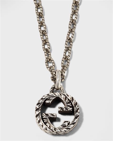 gucci grammy necklace|gucci interlocking g necklace men's.